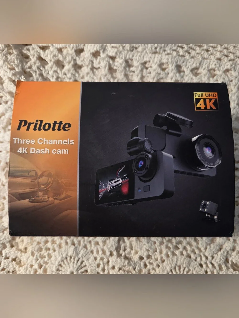Three-Channel 4K Dash Cam — Black